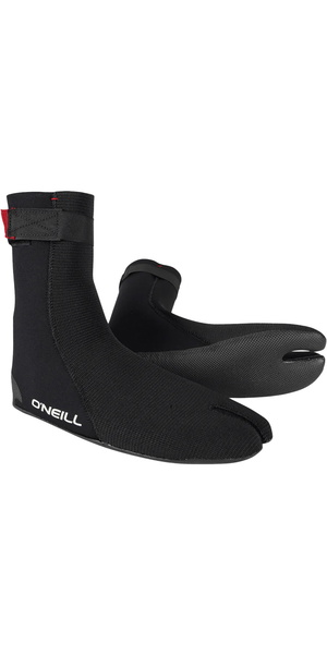 2026 Botas de neopreno O'Neill Heat Ninja 5/4mm con puntera abierta 5556 - Negro